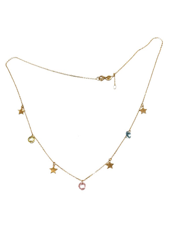 Gargantilla con piedras de colores